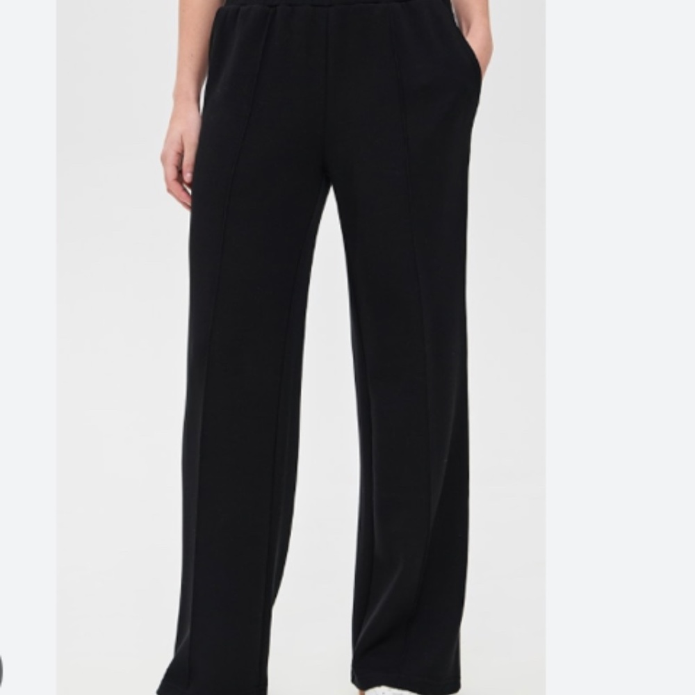 NWT Theory Womens Black Easy Track Pant Size Medium
